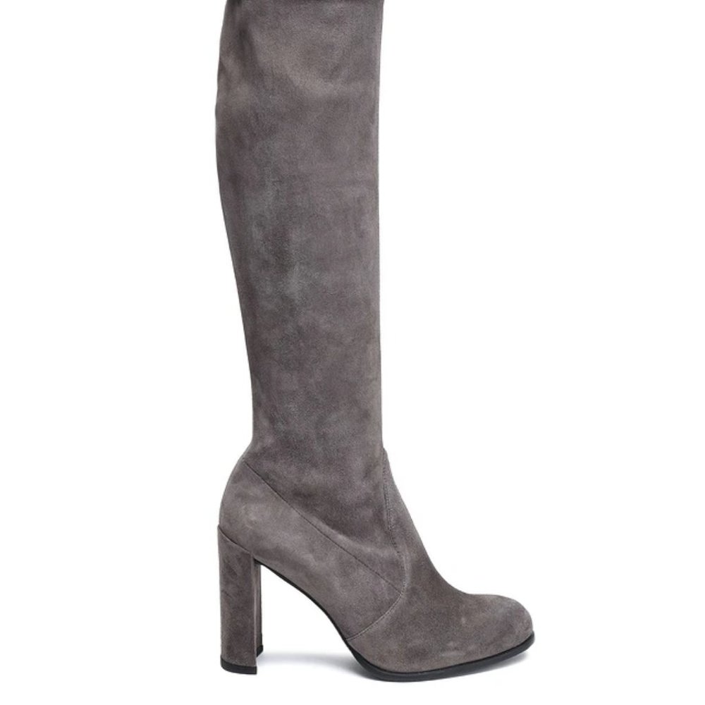 NWT Stuart Weitzman over-the-knee gray boots - Picture 1 of 7